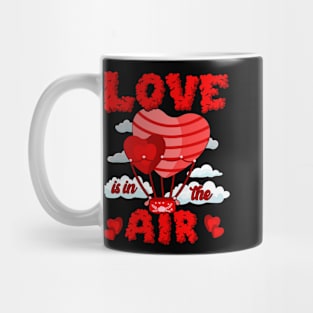 Love In In The Air Balloon Valentines Day Girl Boy Women Men Mug